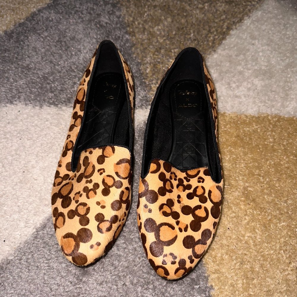 Aldo Disney Animal Print Loafers